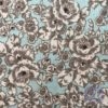 Tela de Patchwork de Flores Chloe en Tonos Azul y Marrón - Conchi Berguño