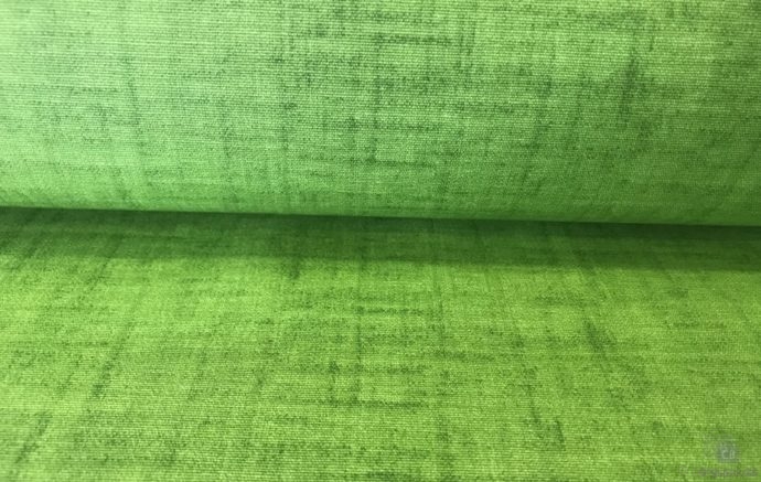 Tela de Mantel Resinado Verde Hierba Jaspeado - Detalle del Color de la tela - Conchi Berguño