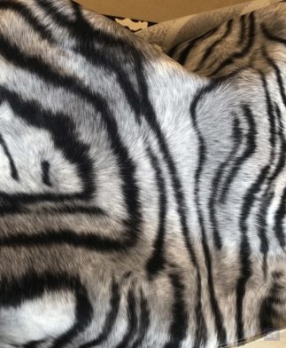 Tela Imitando Piel Tigre Siberiano Sin Pelo, Ancho 138cm-Conchi Berguño.