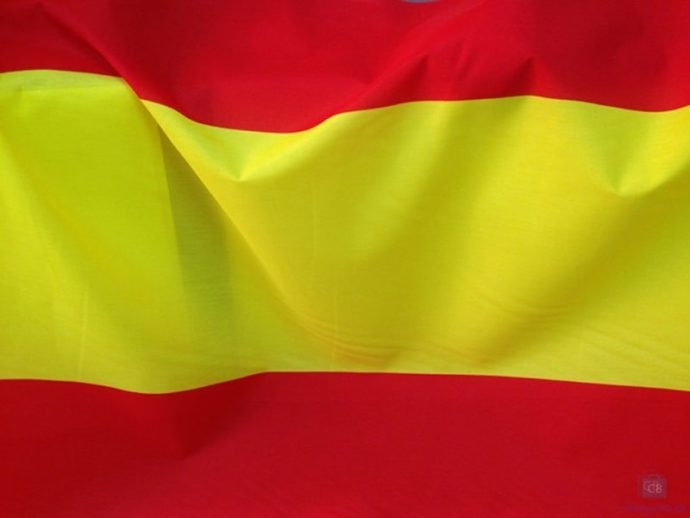 Tela con los colores de la bandera de España - Conchi Berguño