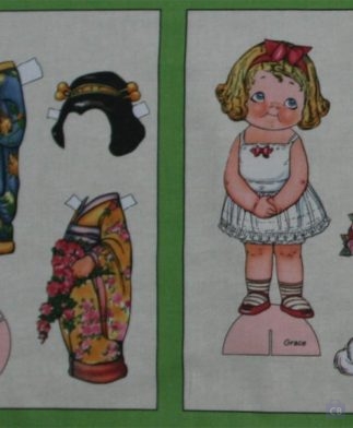 Tela mariquitas de distintas etnias version1 - Detalle figuras Izquierda